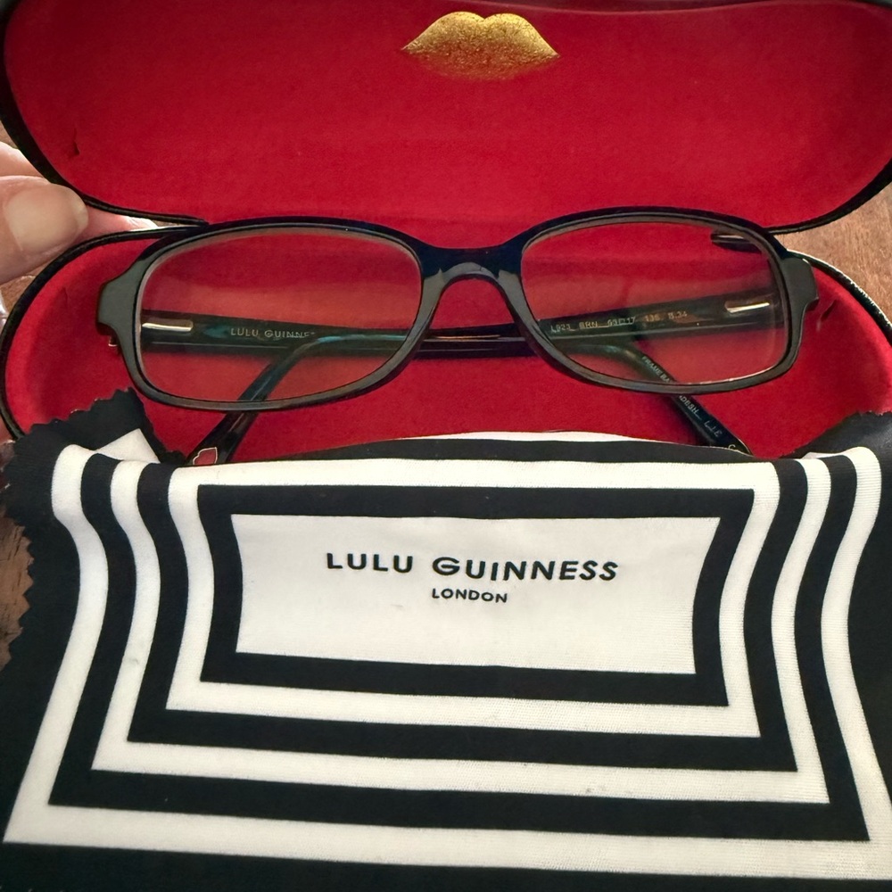 Lulu Guinness L923 Blue Tortoise Framed Glasses